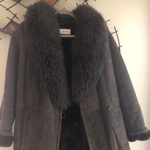 Jones New York Leather Winter Coat